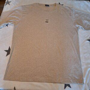 Vintage Nautica Mens XXL T-Shirt Cream Embroidered Patch Heathered Y2K Rare